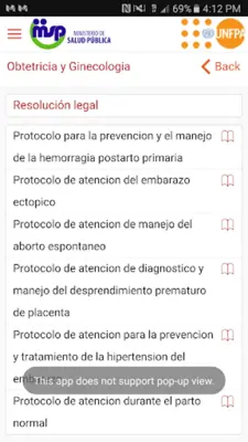 Protocolos de Atención android App screenshot 1